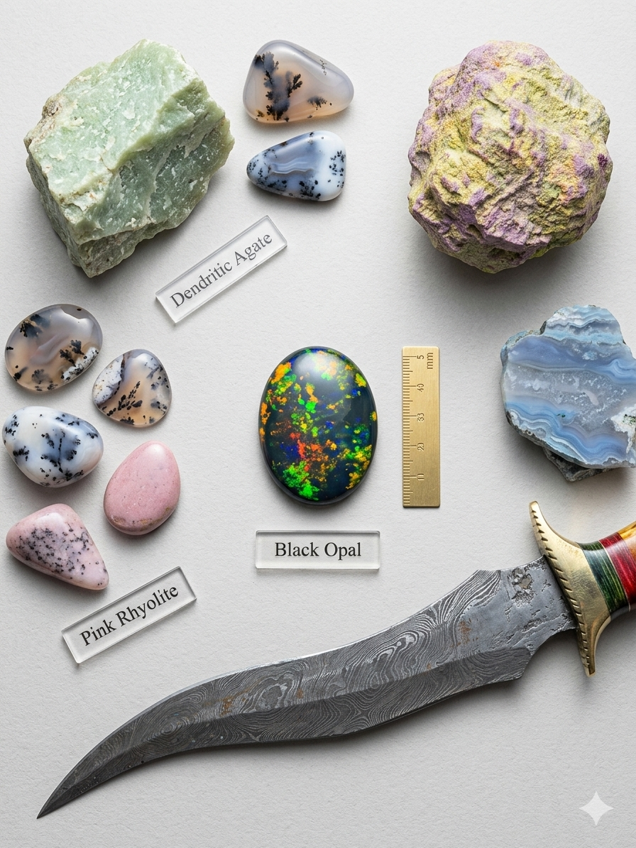 Black Waterfall Opal